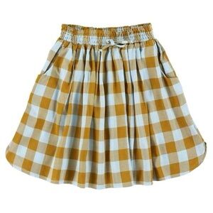 Morley Jinx Skirt in Durango Blue/Brown Checks